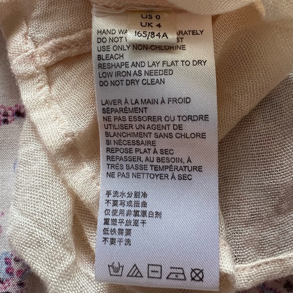 Free People Mirage Paisley Maxi Dress Long Sleeve Boho Tassel Size 0 - Picture 15 of 16